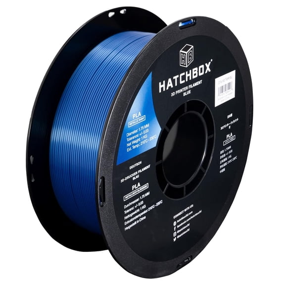 Metallic Finish PLA 3D Printer Filament, Dimensional Accuracy  /- 0.03 mm, 1 kg Spool, 1.75 mm, Blue