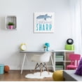 thumbnail image 3 of Stupell Industries Shark in Glasses Phrase Animals & Insects Painting Gallery Wrapped Canvas Print Wall Art, 24 x 24, 3 of 8