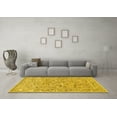 thumbnail image 3 of Ahgly Company Indoor Square Animal Yellow Traditional Area Rugs, 5' Square, 3 of 4
