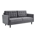thumbnail image 1 of Modway Exalt Tufted Performance Velvet Sofa in Gray and Black, 1 of 10