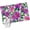 Purple Green, variant on Purple Flowers Entryway Rug 2'x3' Non Slip Front Door Mats, Spring Floral Leaves Botanical Watercolor Entrance Rugs Indoor Outdoor Carpet, Washable Floor Mats Small Area Rug for Bedroom Kitchen