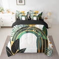thumbnail image 2 of Feelyou Teen Geometric Stripes Twin Bedding Sets 7-Piece, Minimalst Minimalism Bedding Comforter Set, Chic Abstract Ombre Reversible Sheet Sets, Super Cozy Room Decor, 2 of 7