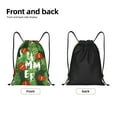 thumbnail image 2 of Yiaed Palm Leaves And Tropical Flowers Print Drawstring Bags Drawstring Backpack Bulk String Back Pack Gym Sport Bag-Medium, 2 of 5