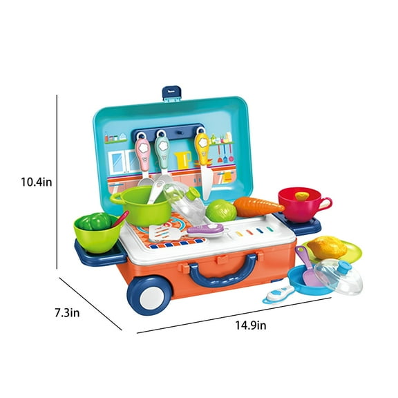 Tarmeek Pretend Play Food Set for Toddlers 2 3 4 Year Old Girls and Boys, Fast Food Toys, Pretend Food Play Kitchen Accessories, Christmas Birthday Giftss for 2 3 4 5 Year Old Kids