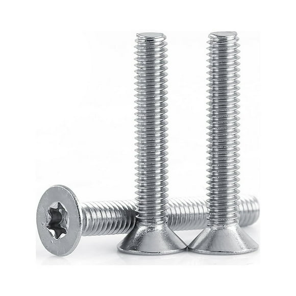 EASTIN Flat Head Bolts Star Screws 50pcs M4 Stainless Steel SS304 Flat Head Star Drive Machine Screws Bolts for Home Office Appliance Communication Equipment (M4×20)