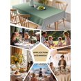 thumbnail image 5 of Green Grey Ombre Table Cloth, Waterproof Tablecloth for Rectangle Tables, Farmhouse Gradient Minimalist Reusable Washable Fabric Table Cover for Restaurant Kitchen Dining Tables 60"x84", 5 of 9