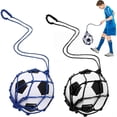 thumbnail image 5 of Green Football Ball Net Bag, Net Bag Football Training, Portable Ball Bag (Excluding Football), 5 of 5