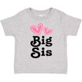 thumbnail image 3 of Inktastic Love Hearts Big Sis Girls Toddler T-Shirt, 3 of 5