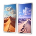 thumbnail image 3 of Designart "Egypt Sahara Dreams horizon II" Egypt Framed Wall Art Set Of 2 - Multi-Color Landscapes Framed Wall Art Set Of 2, 3 of 7