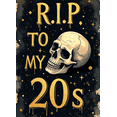 thumbnail image 4 of LUUFILx Funky Skull Themed Banner with Coffin Design RIP To My 20s Party Decorations Backdrop Background for Milestone Parties Photo Booths Birthday Celebrations and Themed Gatherings, 4 of 7