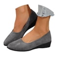 thumbnail image 3 of YLYL Women's Ballet Shoes Pointed Toe Wedge Heel Fashion Casual Slip on Business Office Work Shoes, 3 of 9