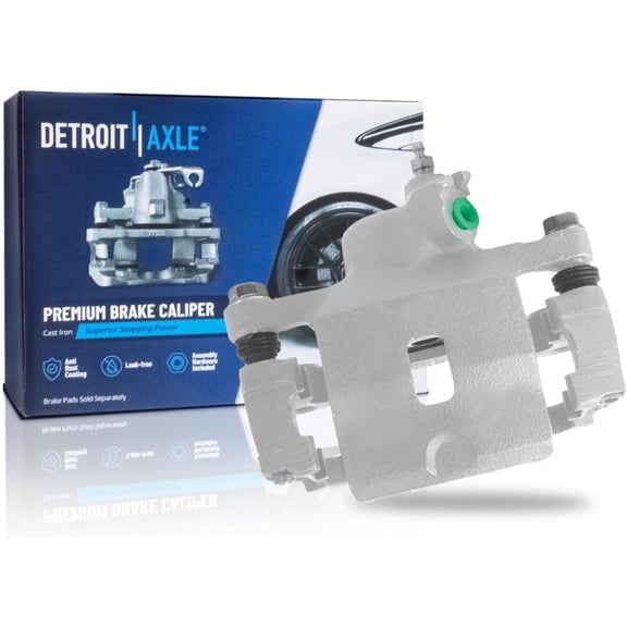 Detroit Axle - Rear Left Brake Caliper for 1993-1997 INFINITI J30 1997-2000 Q45 [Casting #1420], Driver Side Disc Brake Caliper with Bracket Replacement