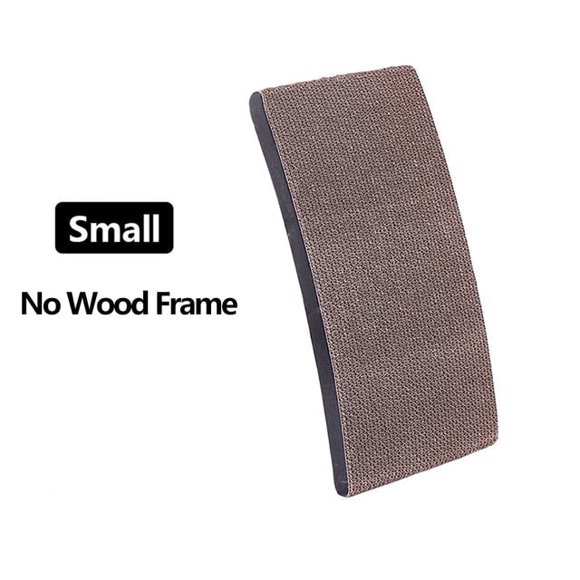 Lit Grattoir pour Chat Cadre en Bois Tapis à Griffer en Sisal Naturel
