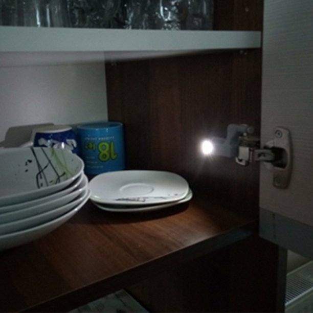 Lámpara de bisagra interior de 3 LED Sensor táctil Gabinete Luz de armario (blanco cálido) Ehuebsd Nuevos Originales