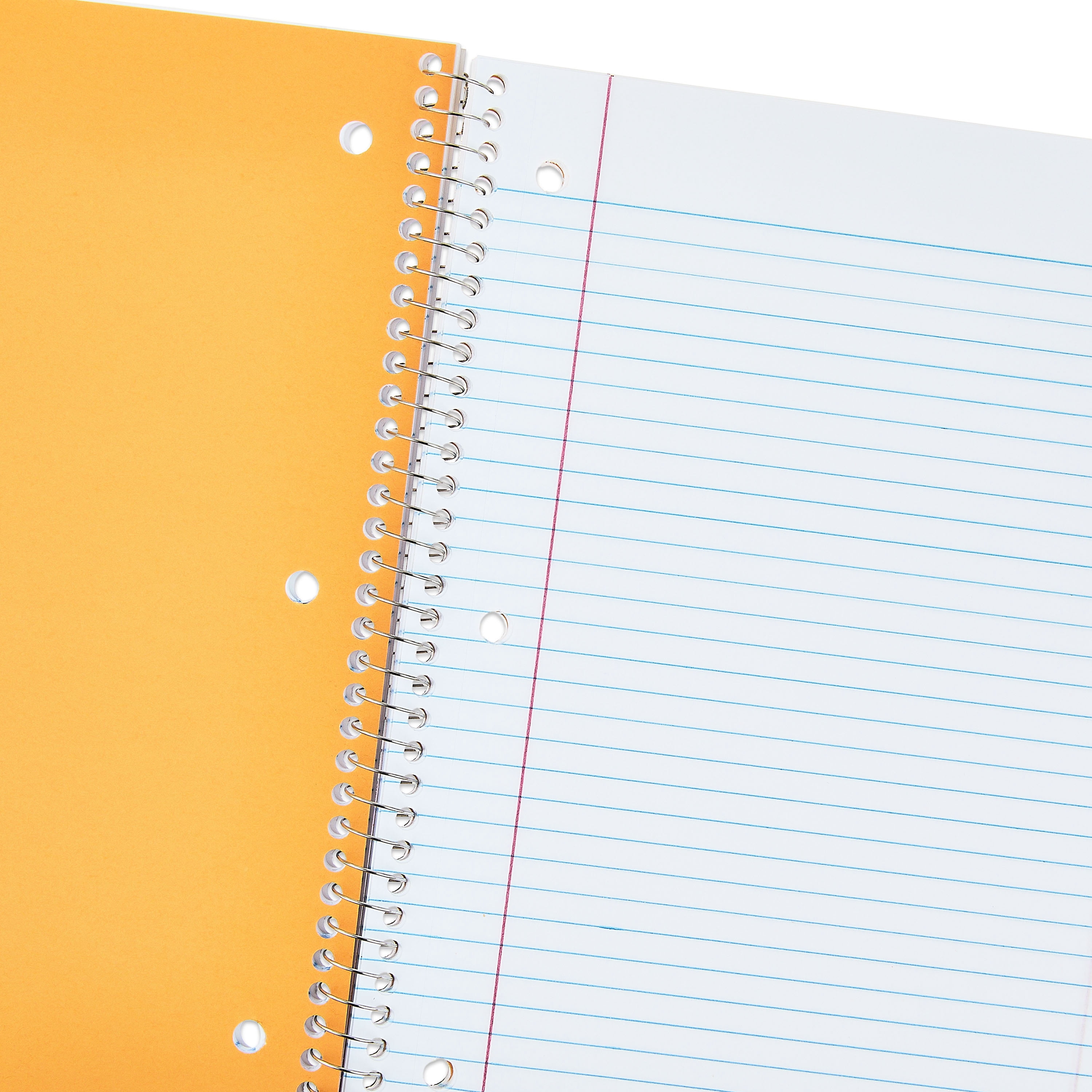 Pen + Gear College Ruled 3-Subject Notebook, 8" x 10.5", Red, 120 Sheets