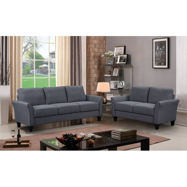2 Piece Sectional Couch Set For Living Room Urhomepro Modern Couches
