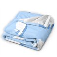 thumbnail image 4 of Blue Sheep Cloud Throw Blanket, Anti-Pilling Ultra-Soft Micro Fleece Cover Blanket for Bed Sofa, for All Seasons, 40"x30", 4 of 9