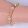 thumbnail image 3 of Bracelet Extensible en Perles Rondes de 8 mm en Quartz Fantôme Or Naturel, Pierre Précieuse, 7 Pouces, 3 of 3