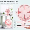 thumbnail image 2 of Clip on Fan, 3 Speed 360° Adjustable USB Desk Fan, Portable Personal Fan Rechargeable, 2 of 6
