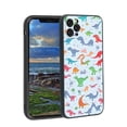 thumbnail image 1 of Compatible with iPhone 11 Pro Phone Case, Cute-Dinosaur-T-Rex-Dino34 Case Men Women, Flexible Silicone Shockproof Case for iPhone 11 Pro, 1 of 1