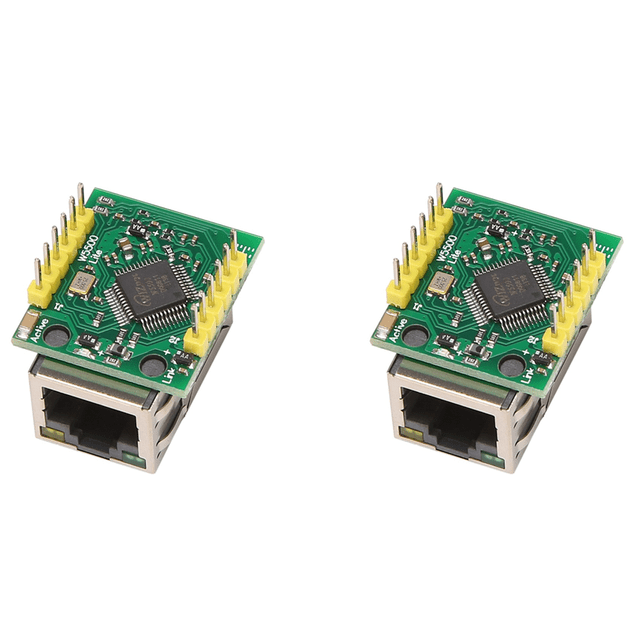 2X W5500 Module Réseau Ethernet SPI Interface Ethernet//IP Protocole Compatible WIZ820Io