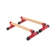 thumbnail image 5 of 2 barras de madera para fitness, estructura robusta, soporte portátil para el cuerpo. 50cm, 5 of 9