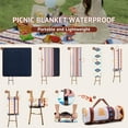thumbnail image 4 of Lifestance Outdoor Picnic Blankets Extra Large in Outlets Design, 79" x 79" Waterproof Sandproof Foldable Compact Beach Blanket for Grass Park Mat, 4 of 11