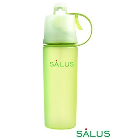50 Ml Water - SALUS Sport Drinking and Misting Spray Water Bottle, Outdoor Sport Drinking, BPA FREE, 600 ml (Blur Green)