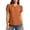 01 Orange, variant on Fewfanhot Womens Summer Clothes Short Sleeve Tops Petal V Neck Blouses Dressy Casual 2026 Trendy Henley Shirts