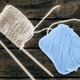 thumbnail image 4 of Mobutofu Fils de Coton pour Crochet 3 Rouleaux pour Bricolage et Perles Bleu Ciel, 4 of 5