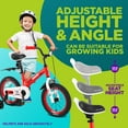 thumbnail image 5 of SereneLife Kids Bike with Training Wheels - 14” Toddlers Bicycle w/ Adjustable Seat Height, Alloy Steel Frame, Dual Brake System, Full Chain Guard, Reflector, Bell, Kickstand, For 3-5 Yrs Old (Orange), 5 of 8