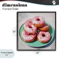 thumbnail image 4 of Stupell Industries Transitional Pink Frosted Donuts Black Framed Giclee Art, 12 x 12, by Tina LeCour, 4 of 8