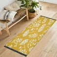 thumbnail image 5 of Vintage Modern Runner Rug,Non Slip Machine Washable 72"x23.5" Polyester Material Pet-Friendly Durable,Applicable to Entryway Rug Living Room Rug Mustard Yellow, 5 of 8