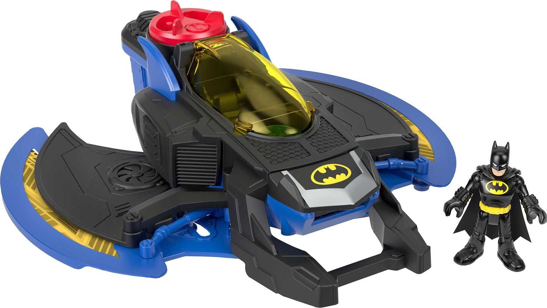 Imaginext DC Super Friends Batwing Batman Toy Plane with Figure, 6