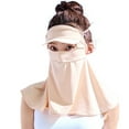 thumbnail image 2 of YAOBAMM Cycling Headgear Summer Sunscreen Face Hood Cool Touch Breathable Face protective Solid Color Full Protection Outdoor Lace Up Neck Protection, 2 of 7