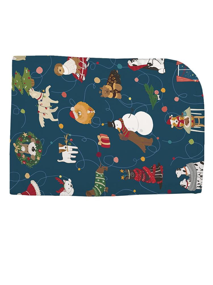 Christmas Things And Dogs Blanket  -Image by Shutterstock,