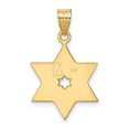 thumbnail image 4 of 14k Gold Two-tone Star Of David Pendant Charm, 4 of 4