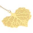 thumbnail image 1 of 2pcs Leaf Vein Bookmark Metal Ingenious Vintage Thin Lightweight Hollow Leaf Bookmark for Household, 1 of 3