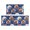 Basketball and Star Blue Pattern, variant on Basketball and Lightning Navy Pattern Anti Fatigue Kitchen Rugs Set Of 2, Non Slip Washable Decorative Floor Mats for Kitchen Sink Laundry, 17"x30" and 17"x47"