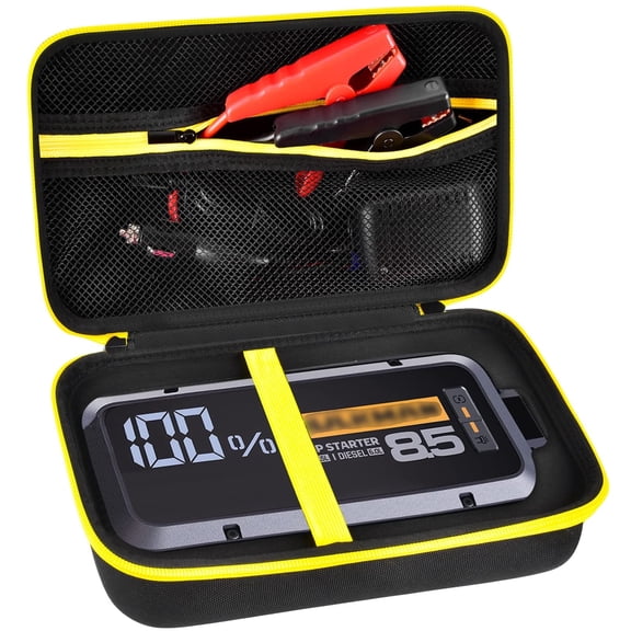 Case for Alpha85/ 85s Jump Starter Car Starter, for Booster Clamps, AC Wall Charger, Box Only