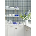thumbnail image 4 of Advantage Sala Blue Plaid Wallpaper, 4 of 4
