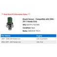 thumbnail image 2 of Knock Sensor - Compatible with 2006 - 2011 Honda Civic 2007 2008 2009 2010, 2 of 2