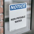 thumbnail image 4 of (2 Pack) Non-Potable Water OSHA Notice Sign 18 Inch X 24 Inch Vinyl Label Decal Sticker Weather Resistant, UV Protected for Workplace, Business, and Construction Site, Made in the USA, 4 of 7