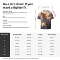 thumbnail image 5 of Fotbe Rainbow Cloud White Horse Camisa Estampada de Manga Corta para Hombre, Casual de Verano, Estilo Playero, Sin Arrugas-3X-Large, 5 of 5