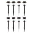 thumbnail image 1 of Alpan 10192 8 LED Pathway Solar Lights One Size Oil Rubbed Bronze, 1 of 5