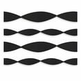 thumbnail image 2 of Unique Solid Black Party Streamers (Pack of 14), 2 of 5