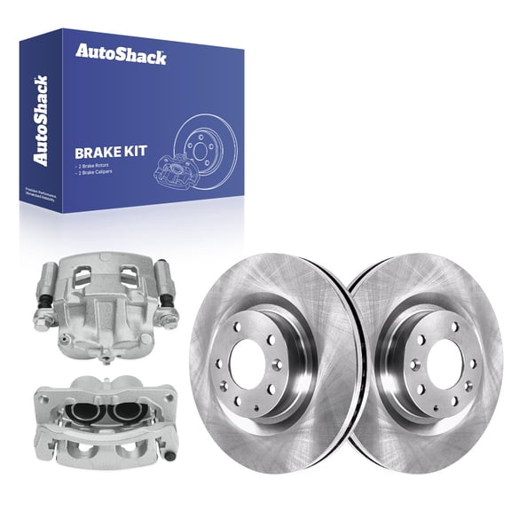 AutoShack Front Brake Rotors & Calipers for Mazda, CX-9 2007-2015, AWD FWD V6 3.5L 3.7L - 12.59" (319.8 mm), 5-Lug