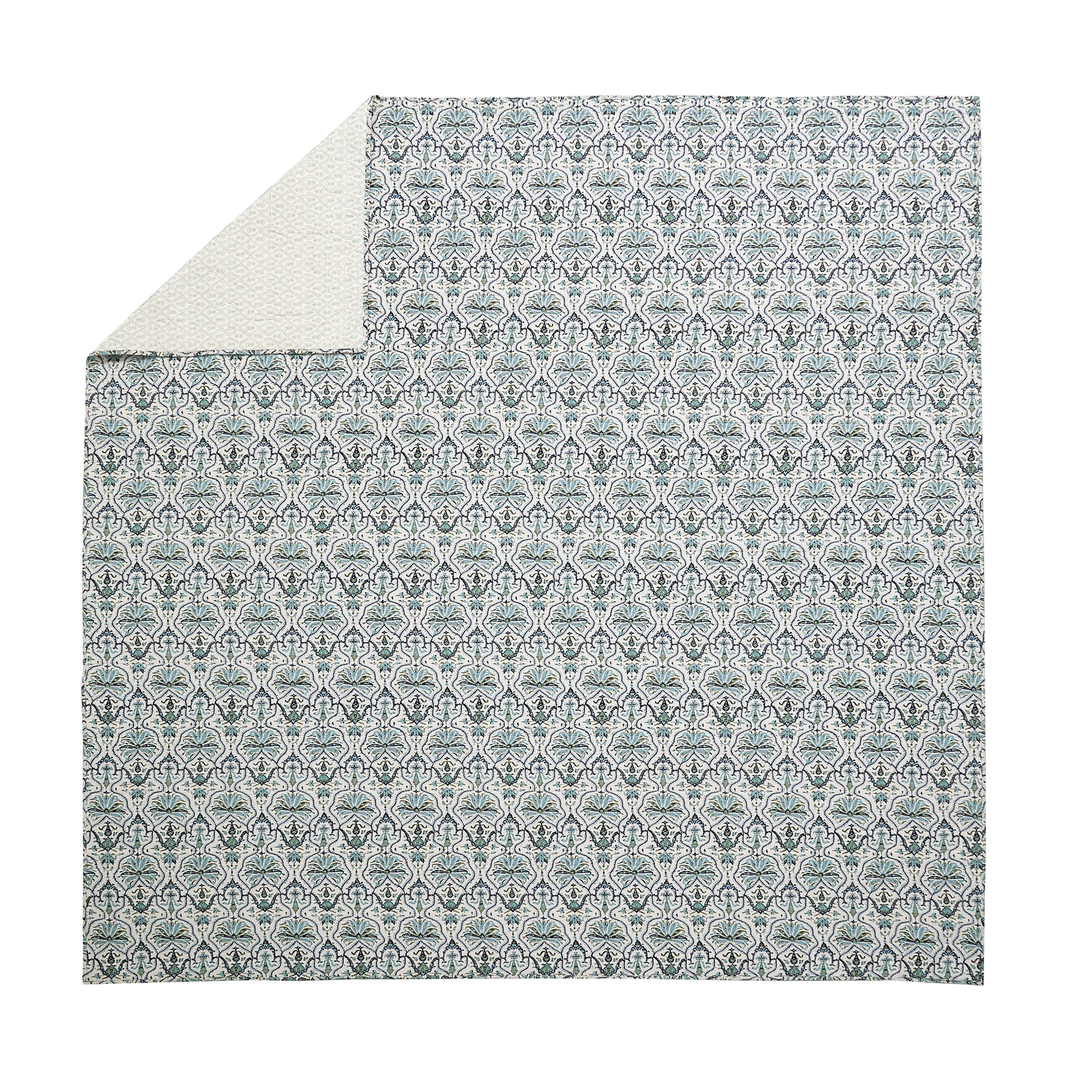 Spartina 449 Hamilton 3-Piece Reversible Cotton Quilt Set, Cream/Blue, King