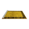 thumbnail image 2 of Ahgly Company Machine Washable Indoor Rectangle Oriental Yellow Industrial Area Rugs, 6' x 9', 2 of 4