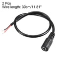 thumbnail image 3 of Uxcell DC Power 3.5mm x 1.35mm 30cm Length,Barrel Female Plug Connector Pigtail 2 Pack, 3 of 3